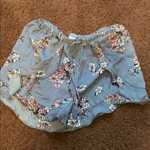 Joe B checkered/floral shorts